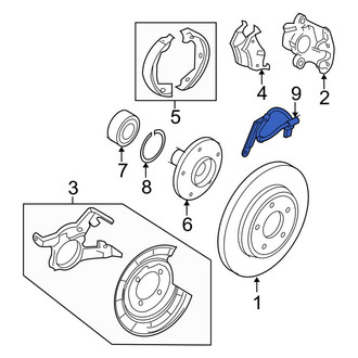 Ford OE - Rear Left Brake Hydraulic Hose