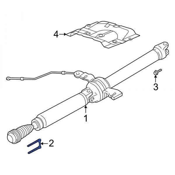 Ford OE YL8Z4529AA Universal Joint UBolt