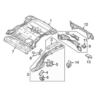 Ford OE - Rear Body & Floor - Floor & Rails