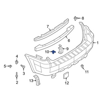 Ford OE - Rear Bumper Cover Reinforcement Screw