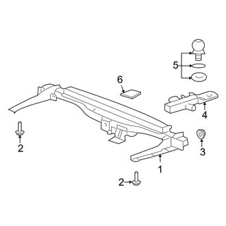 Ford OE - Rear Bumper - Tow Hook & Hitch