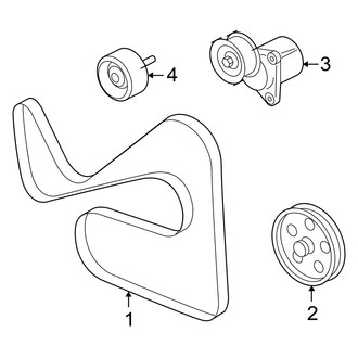 Ford OE - Cooling - Belts & Pulleys (XLS / XLT 2.3L)