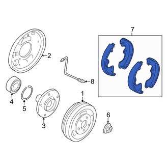 Ford OE - Rear Drum Brake Shoe