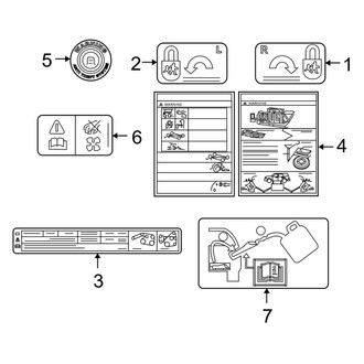 Ford OE - Information Labels - Labels (Limited / XLS / XLT)