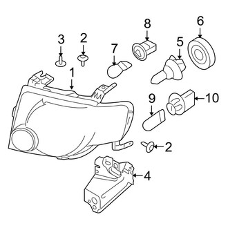 Ford OE - Front Lamps - Headlamp Components (Limited / XLS / XLT)