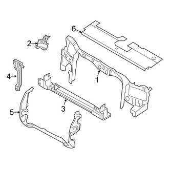 Ford OE - Radiator Support (Limited / XLS / XLT)