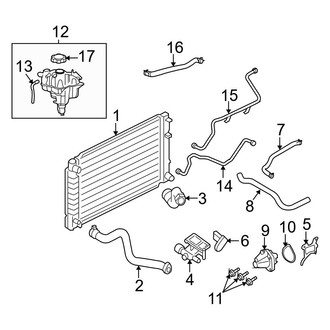 Ford OE - Cooling - Radiator & Components (2.3L)