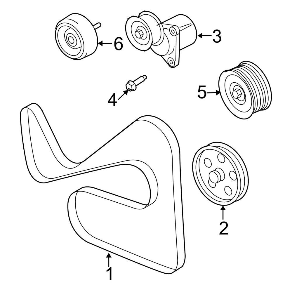 2008 Ford Escape Engine Pulleys Idler Crankshaft CARiD