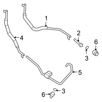 Ford OE - Cooling - Trans Oil Cooler Lines (3.0L)