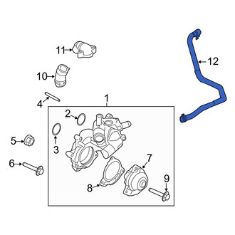 Ford OE - HVAC Heater Hose