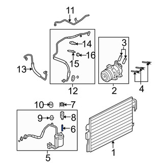 Ford OE - A/C Condenser Stud