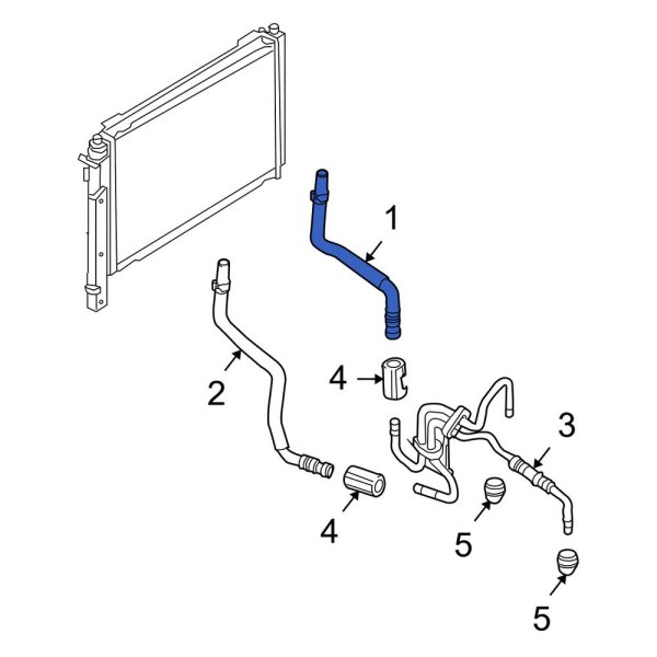 Ford OE 9L8Z7A031A Automatic Transmission Oil Cooler Hose Assembly