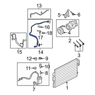Ford OE - A/C Refrigerant Suction Hose