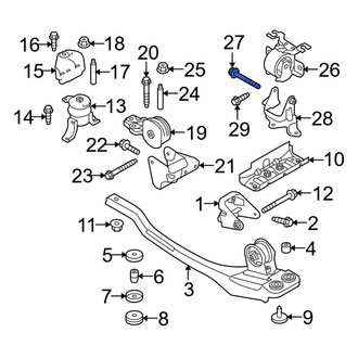 Ford OE - Manual Transmission Mount Bolt