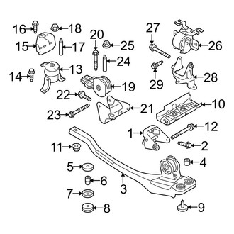 Ford OE - Engine / Transaxle - Engine & Transmission Mounting