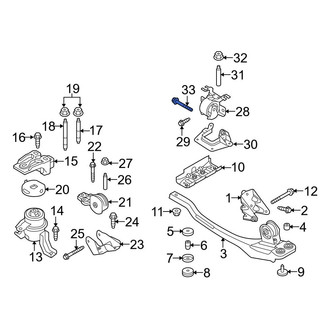 Ford OE - Manual Transmission Mount Bolt