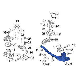 Ford OE - Engine Mount Crossmember