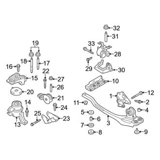 Ford OE - Engine / Transaxle - Engine & Transmission Mounting (Limited / XLT 3.0L)