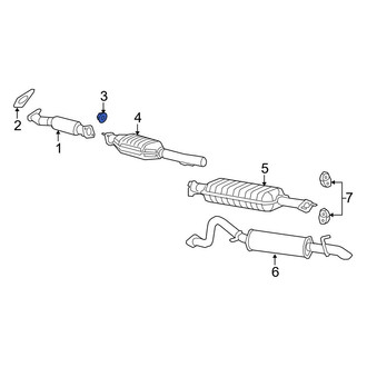 Ford OE - Exhaust Pipe Nut