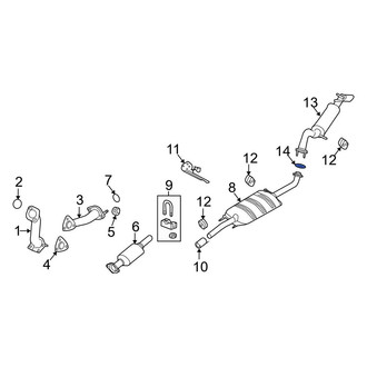 Ford OE - Rear Forward Catalytic Converter Gasket