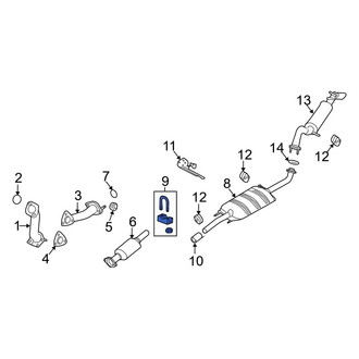 Ford OE - Exhaust Muffler Clamp