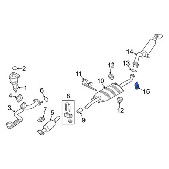 Ford OE - Exhaust Flange Nut