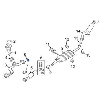 Ford OE - Rear Forward Catalytic Converter Gasket