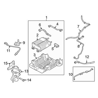 Ford OE - Emission System - Emission Components (Limited / XLS / XLT 2.5L)