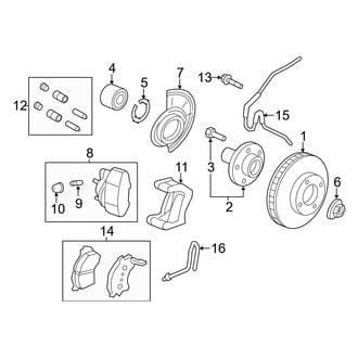 Ford OE - Front Suspension - Brake Components (Limited / XLS / XLT)