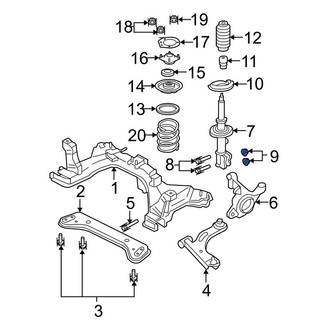 Ford OE - Suspension Strut Mount Nut