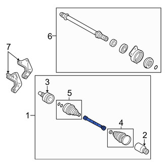 Ford OE - Front Right CV Axle Assembly