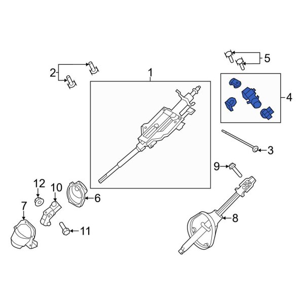 Ford OE 9L8Z3511A Steering Column Bracket