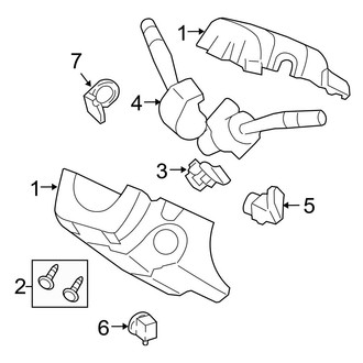 Ford OE - Steering Column - Shroud, Switches & Levers (Limited / XLS / XLT)