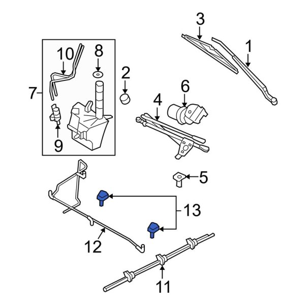 Windshield Washer Nozzle