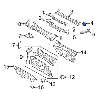 Ford OE - Cowl Cover Clip