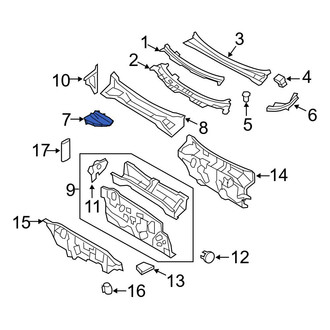 Ford OE - Right Cowl Extension