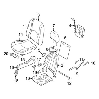 Ford OE - Seats & Tracks - Front Seat Components (Gas)