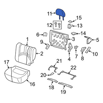 Ford OE - Rear Outer Headrest
