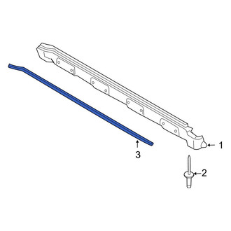 Ford OE - Left Rocker Panel Molding Trim Insert