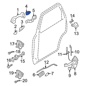 Ford OE - Rear Outer Interior Door Handle Trim