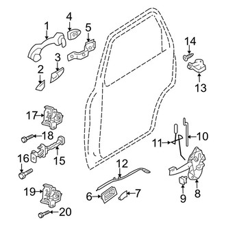 Ford OE - Rear Door - Lock & Hardware (Limited / XLS / XLT)