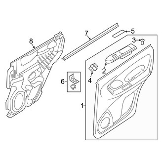 Ford OE - Rear Door - Interior Trim (Limited / XLS / XLT)
