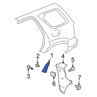 Ford OE - Rear Left Rear Body Panel Molding