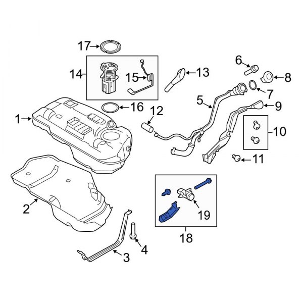 Ford OE 6L8Z9D362AA Fuel Pump CutOff Switch