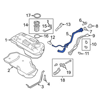 Ford OE - Fuel Tank Filler Neck