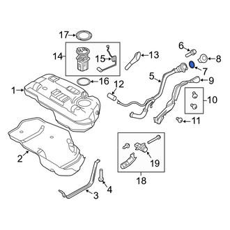 Ford OE - Rear Fuel Filler Neck Mount Plate