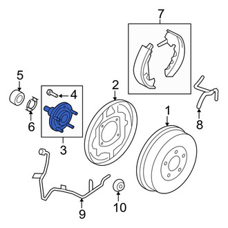 Ford OE - Rear Wheel Hub