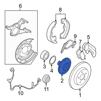 Ford OE - Rear Wheel Hub