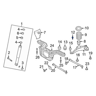 Ford OE - Suspension Trailing Arm Bolt