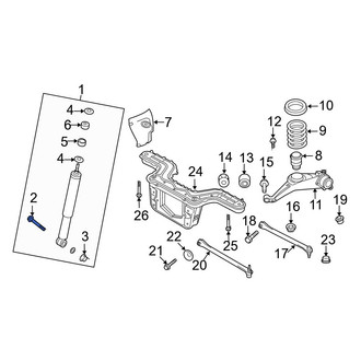 Ford OE - Suspension Shock Absorber Bolt